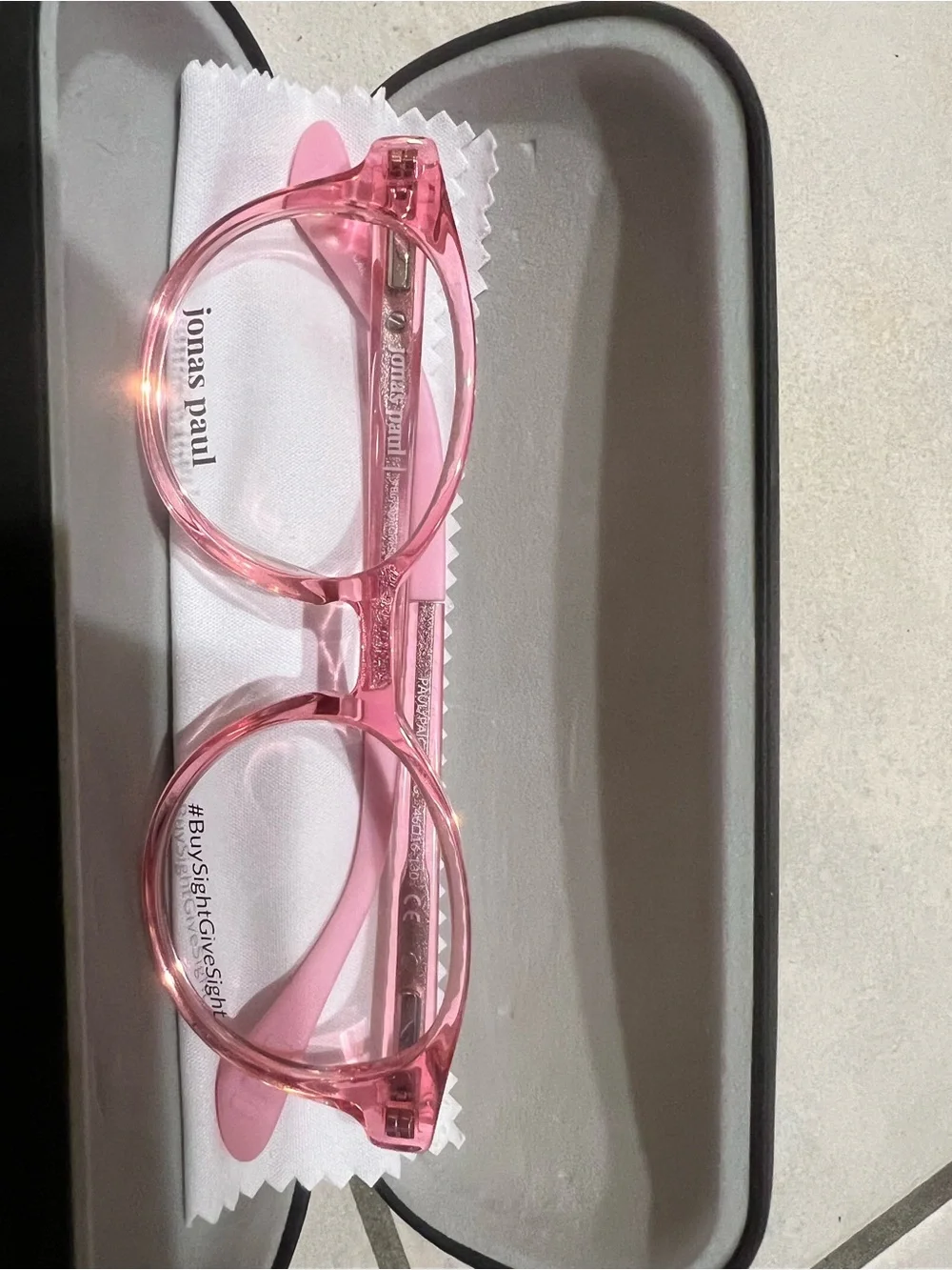 Kids Pink Round Sunglasses Frames
